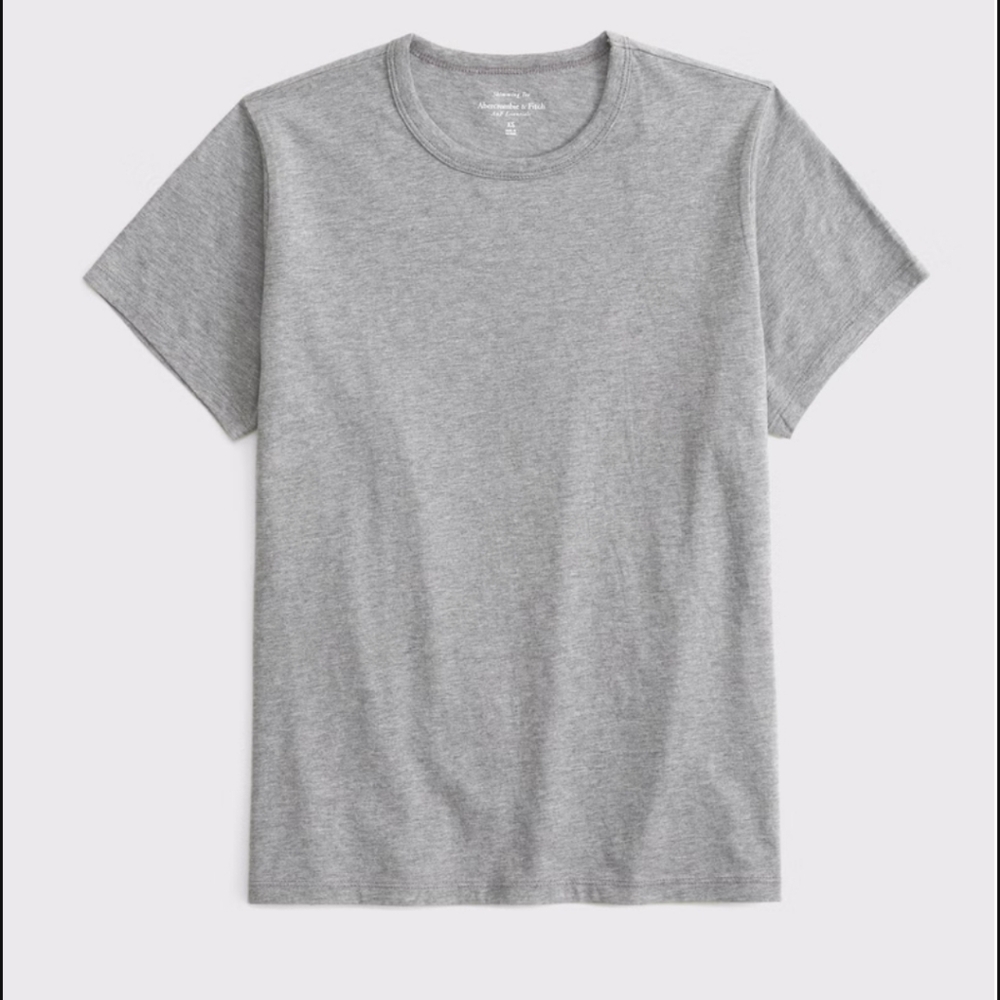 Gray Crew Neck T-Shirt